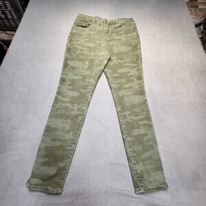 Social Standard by Sanctuary Jeans Womens 10 Camo High Rise Skinny Stretch Denim